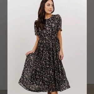 Baltic Born Belfast Pleated Midi Dress - Size XL